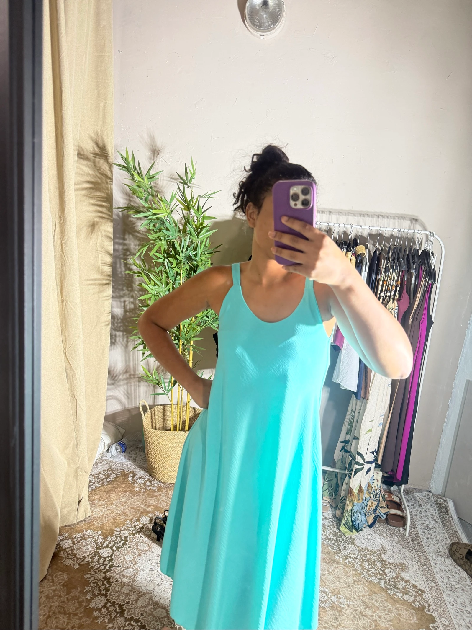 Turquoise jurk een maat – photo 8